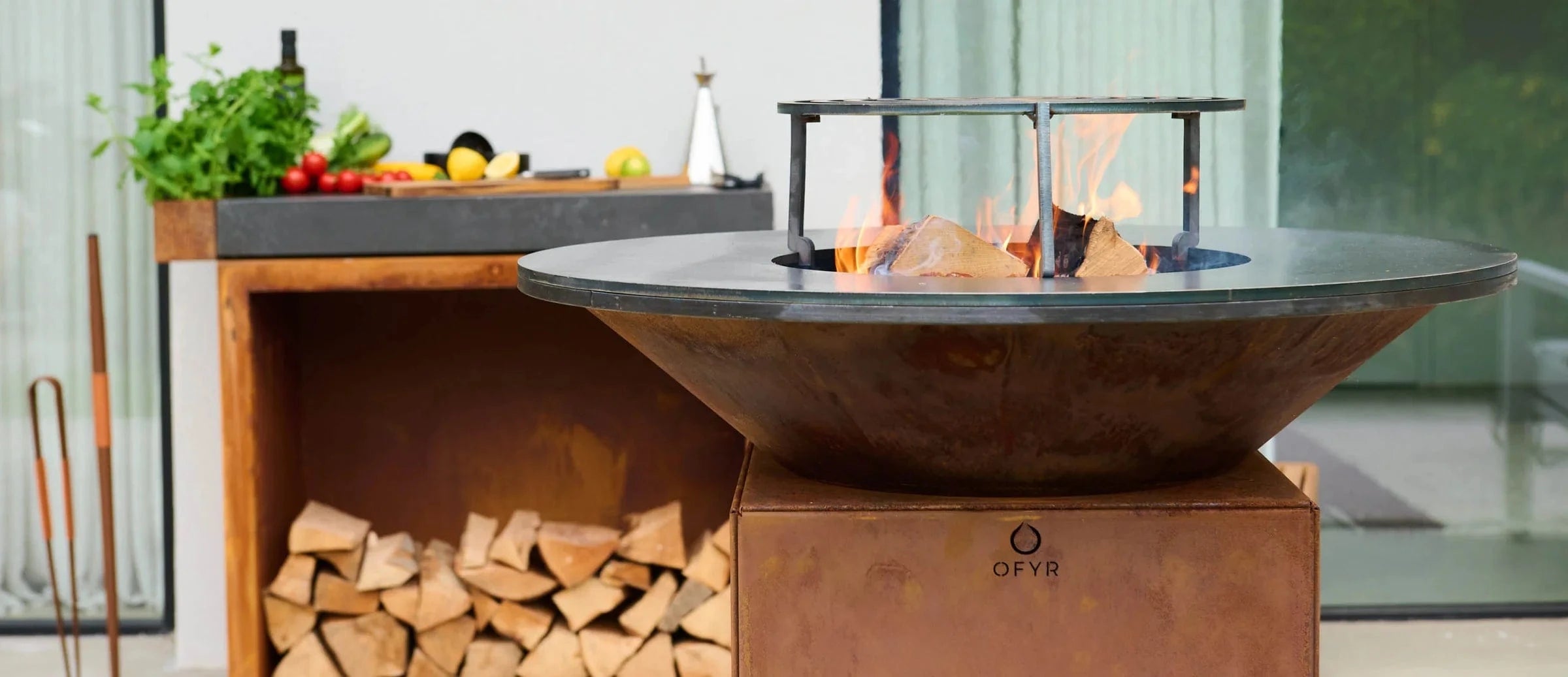 OFYR Outdoor Fireplace BBQ