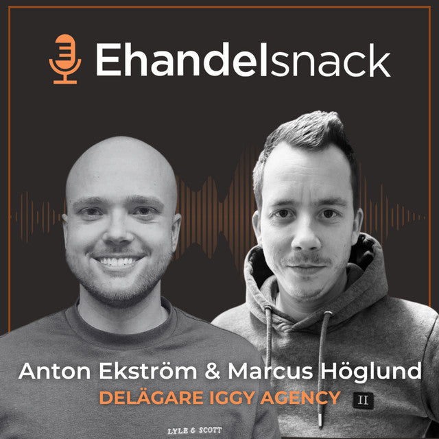 ehandelsnack podcast om Shopify: Anton Ekström & Marcus Höglund från Iggy Agency 